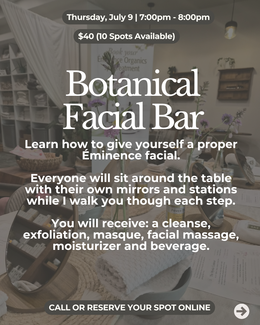 Botanical Facial Bar