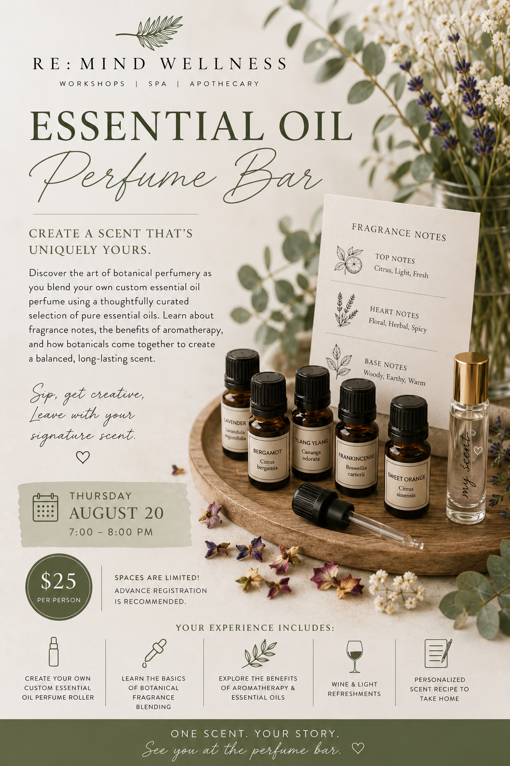 Essential Oil Perfume Bar
